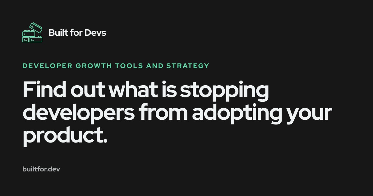 Built for Devs homepage