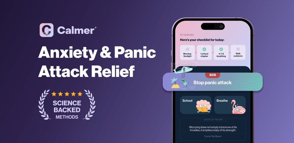 Calmer homepage