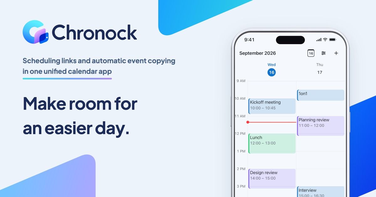 Chronock homepage