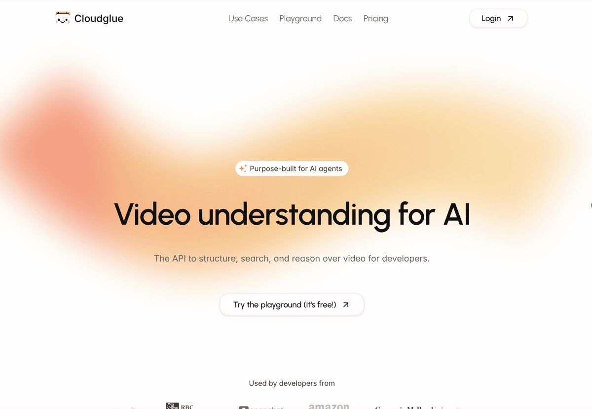 Cloudglue homepage