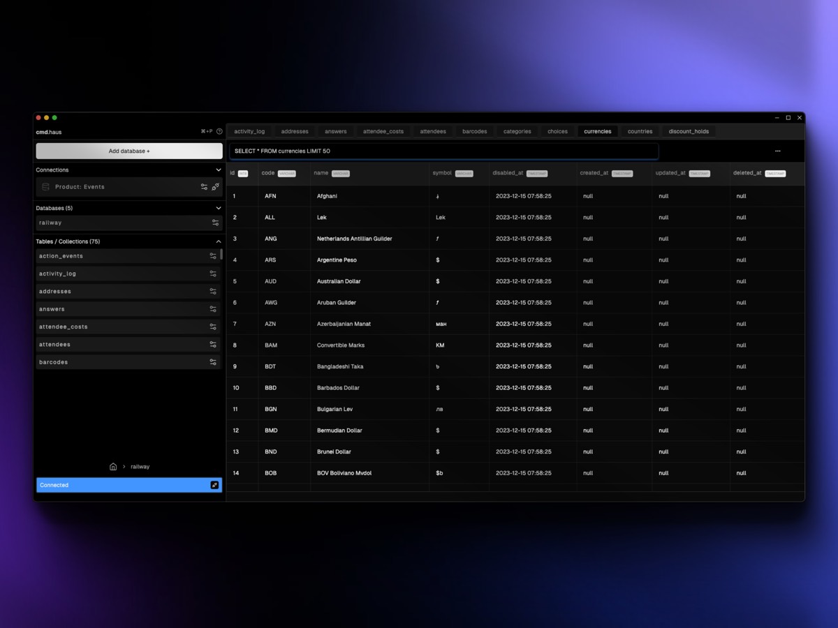 cmd.haus homepage
