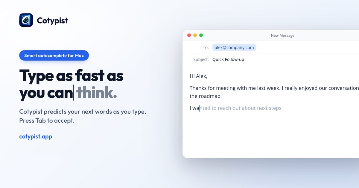 Cotypist homepage