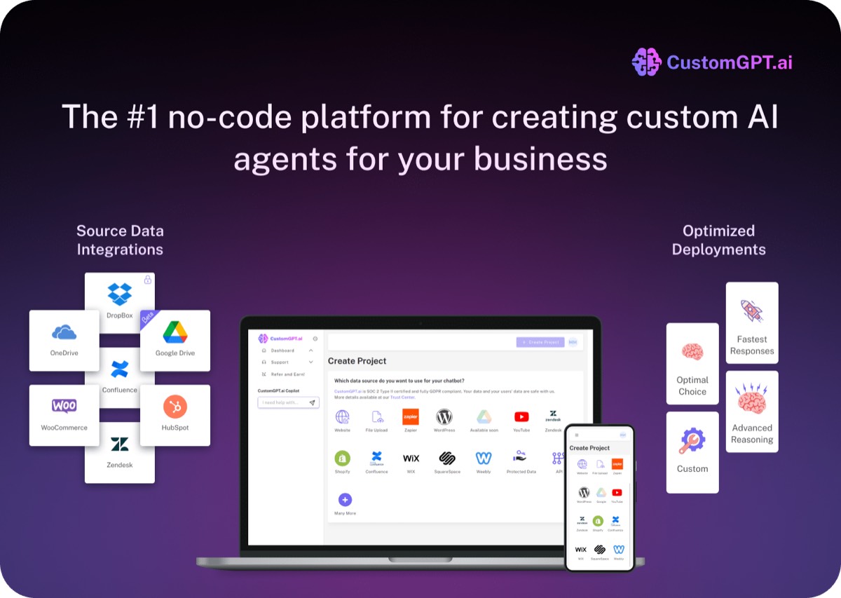 CustomGPT homepage