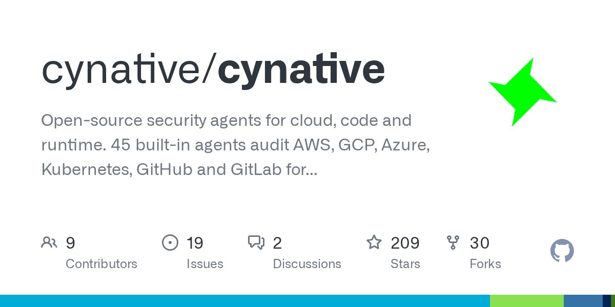 Cynative Security Research Agent homepage