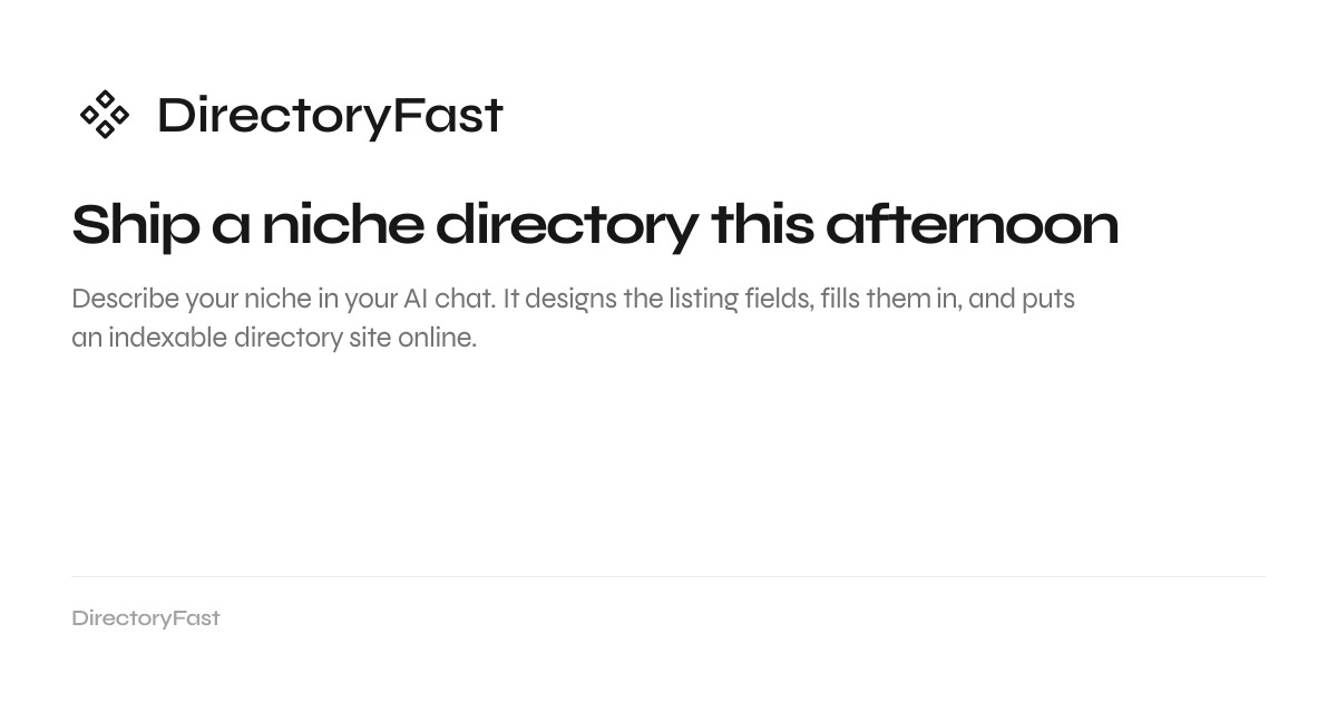 DirectoryFast homepage