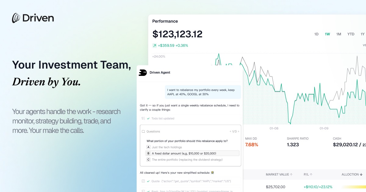 Driven homepage