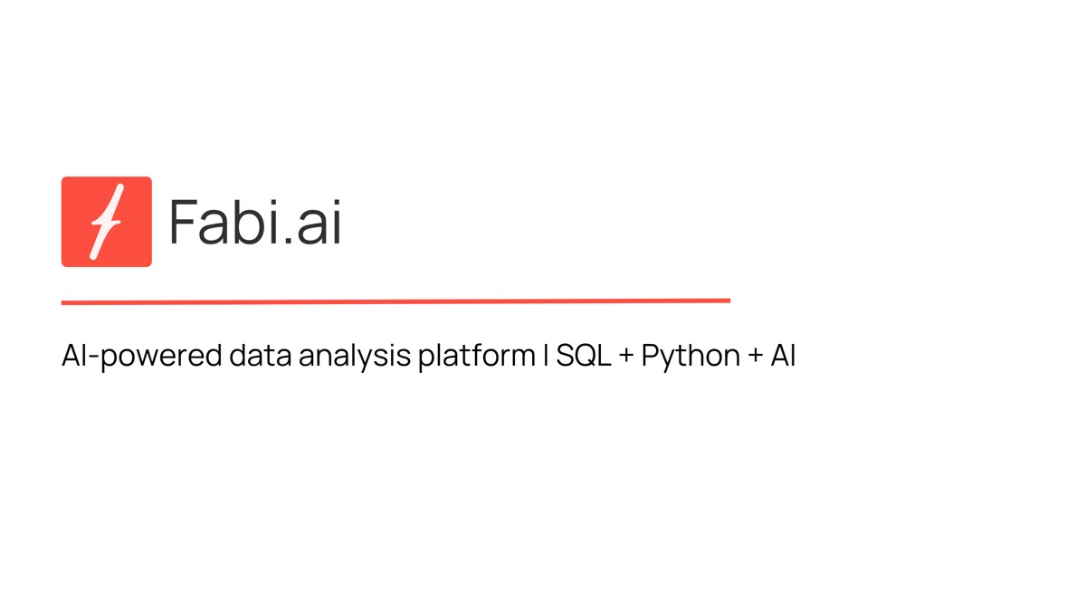 Fabi.ai homepage