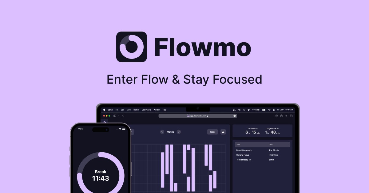 Flowmo homepage