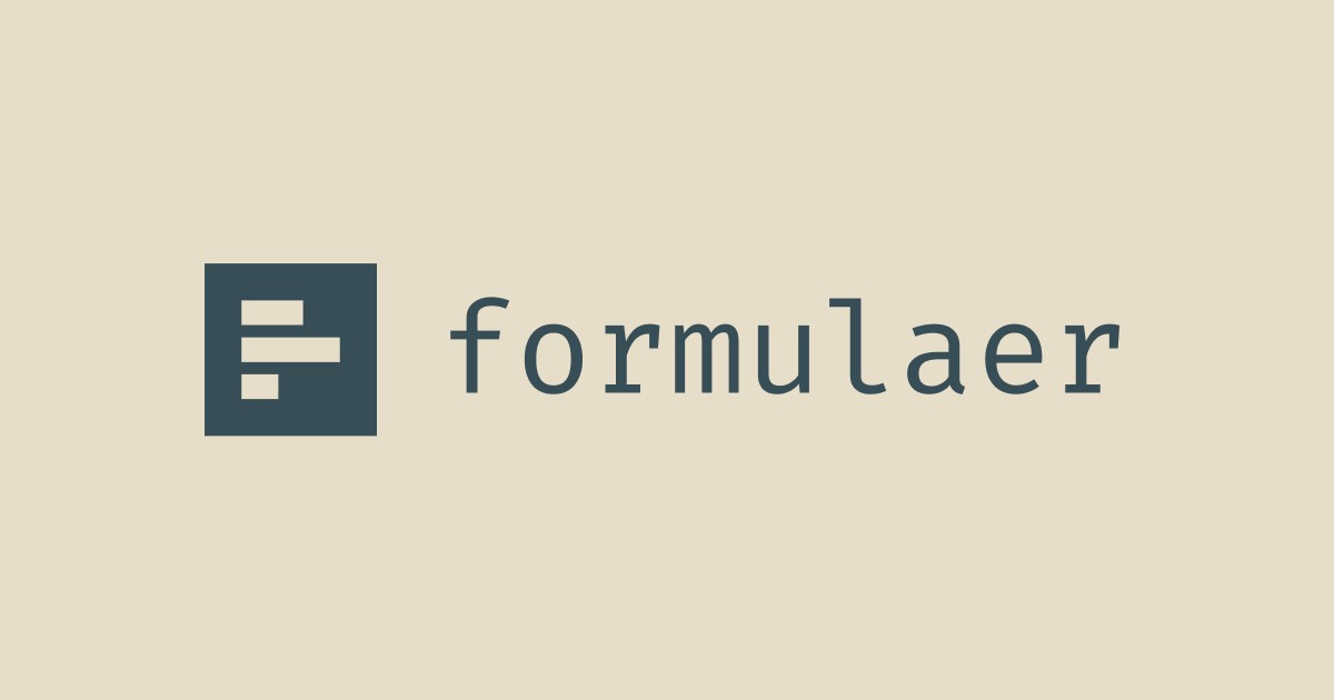 Formulaer homepage