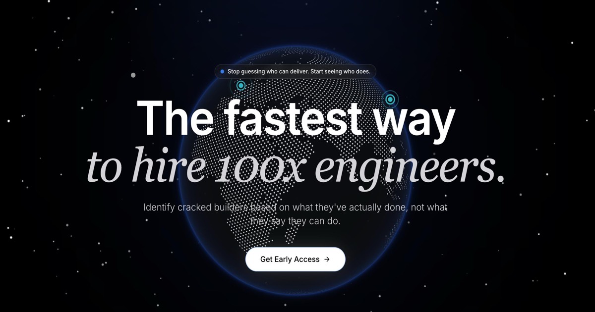 GitHired homepage