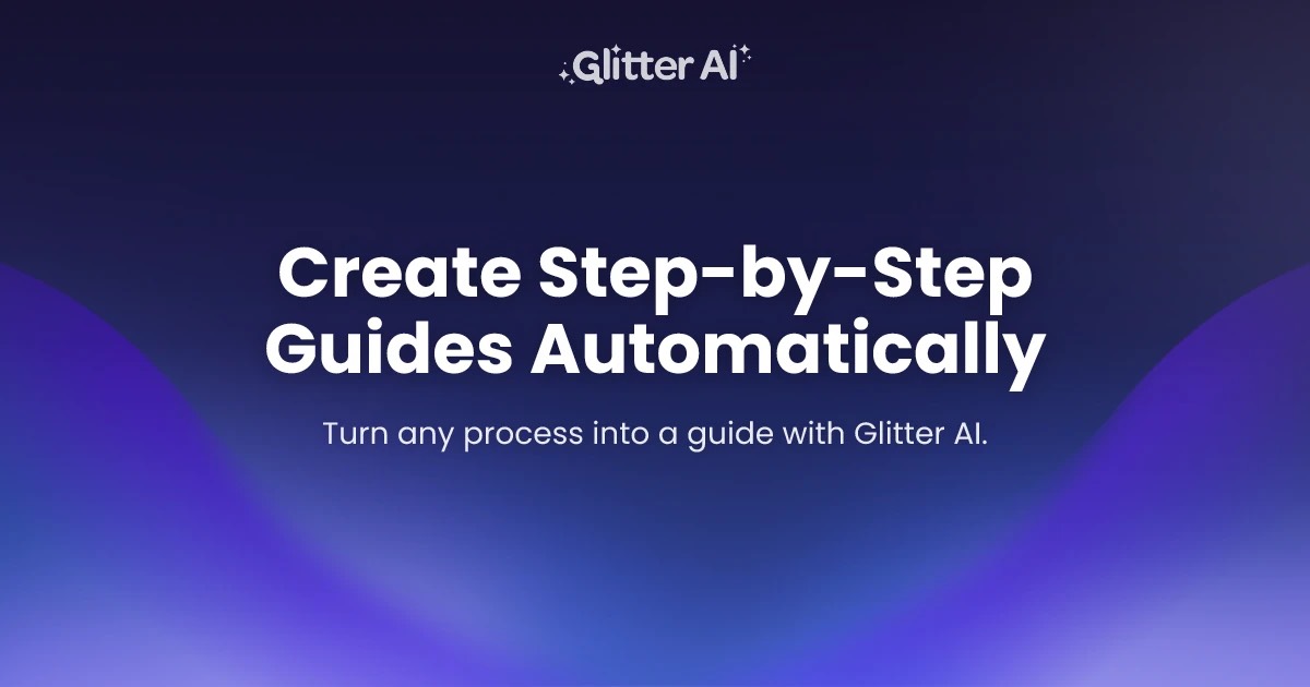 Glitter AI homepage