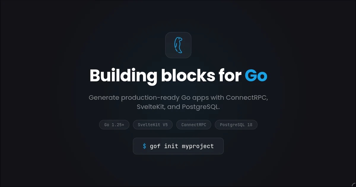 GoFast homepage