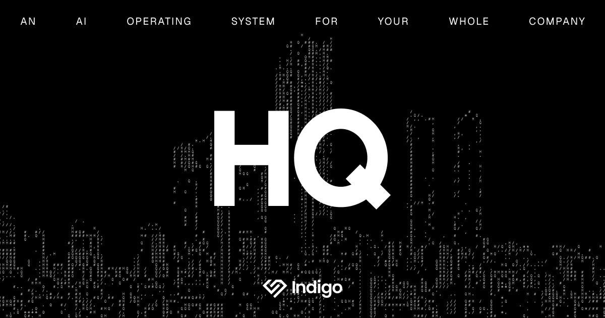 Indigo homepage