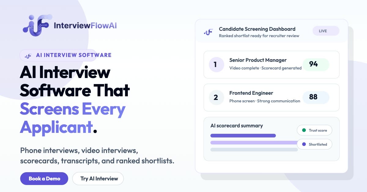 InterviewFlowAI homepage