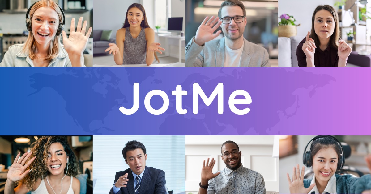 JotMe homepage