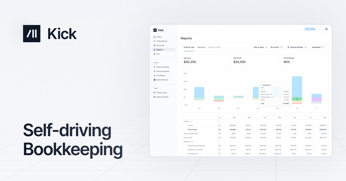 Kick homepage