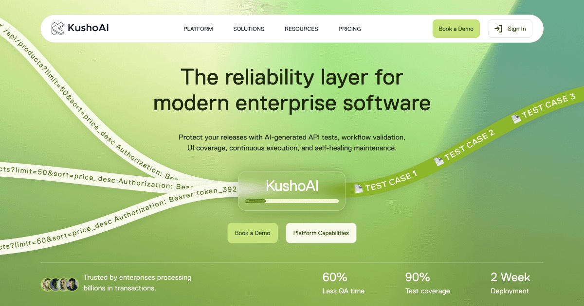 KushoAI homepage
