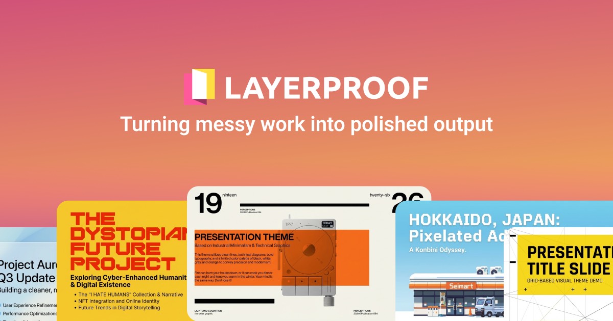 LayerProof homepage