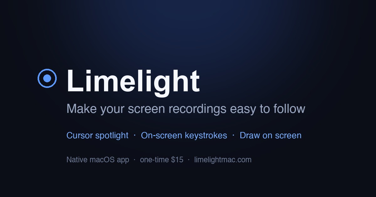 Limelight homepage