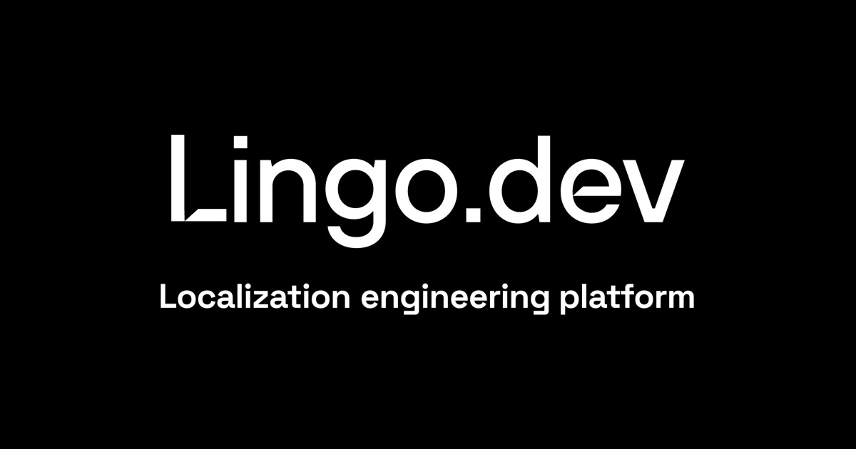 Lingo.dev homepage