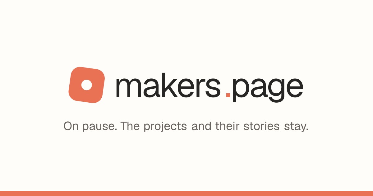 Makers Page homepage