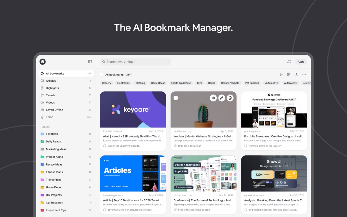 Marqly homepage