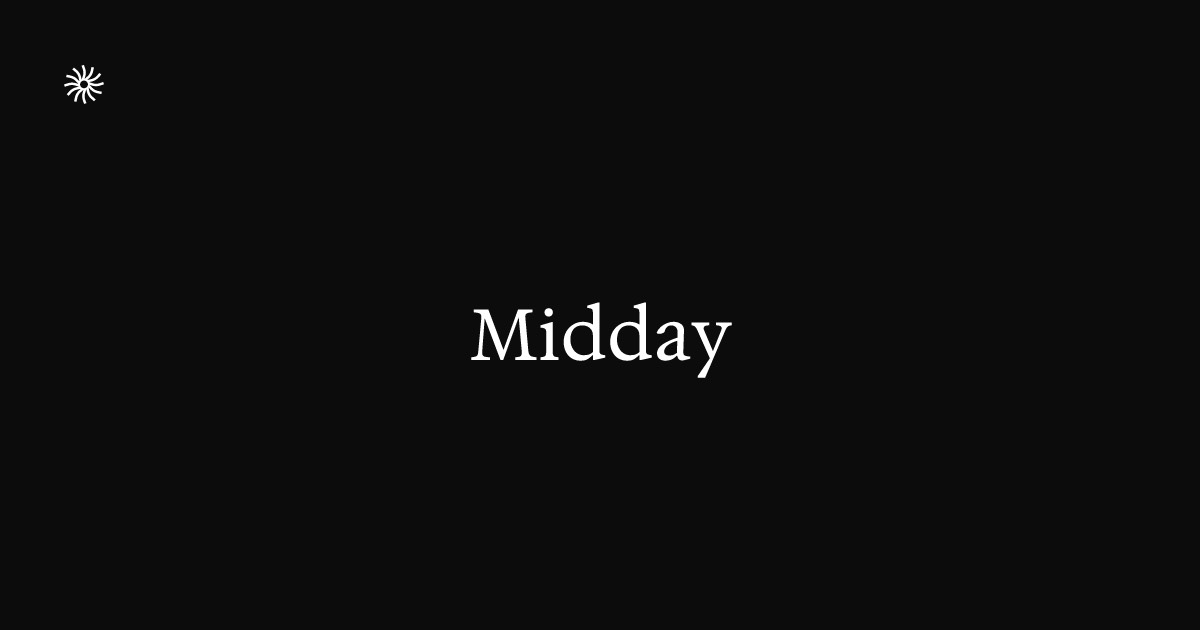 Midday homepage