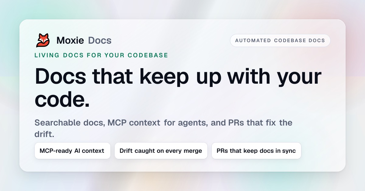 Moxie Docs homepage
