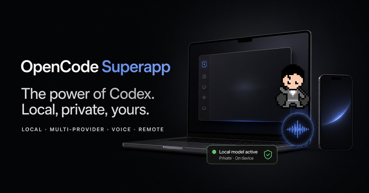 OpenCode Superapp homepage