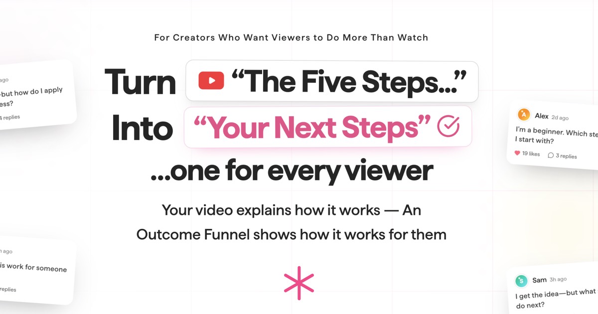 Outcome homepage