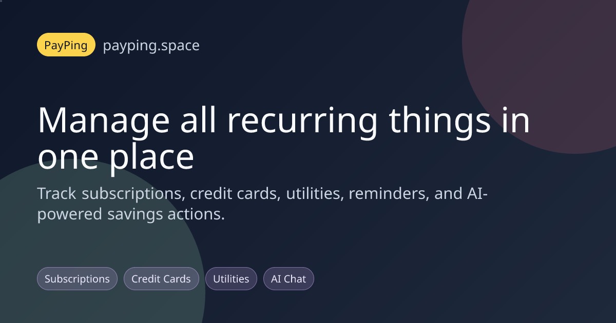 PayPing homepage