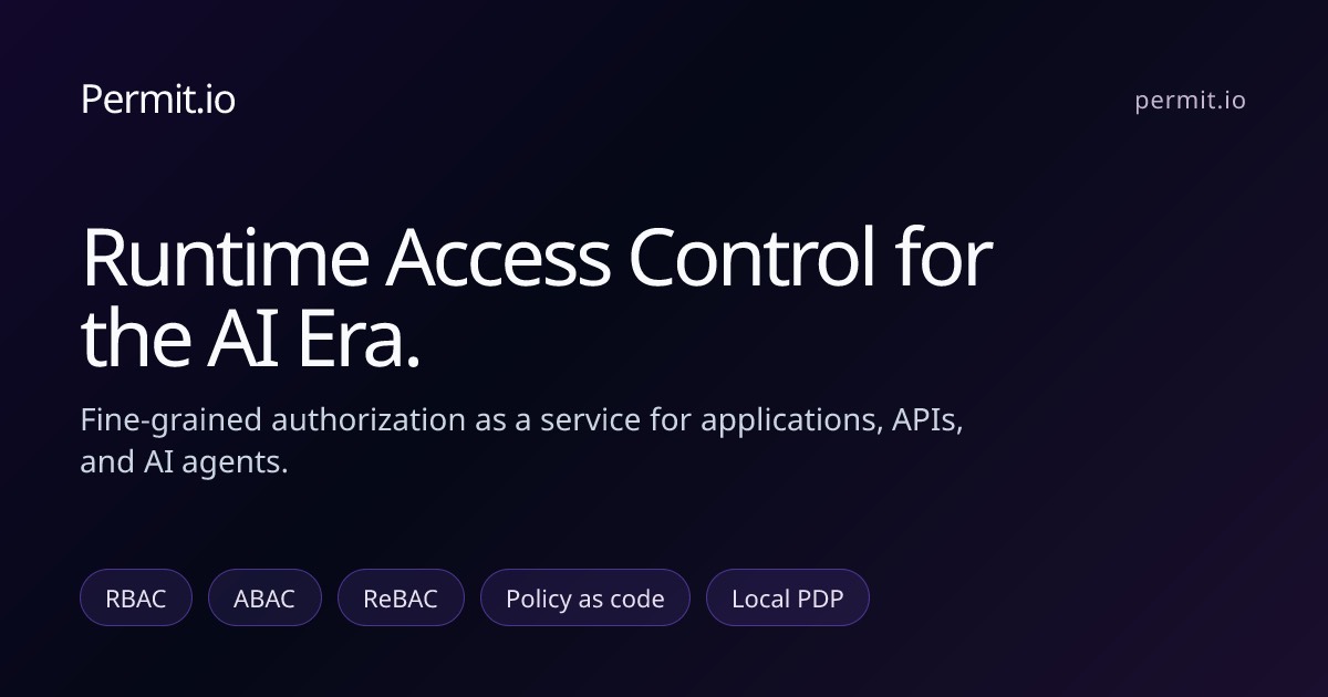 Permit.io homepage