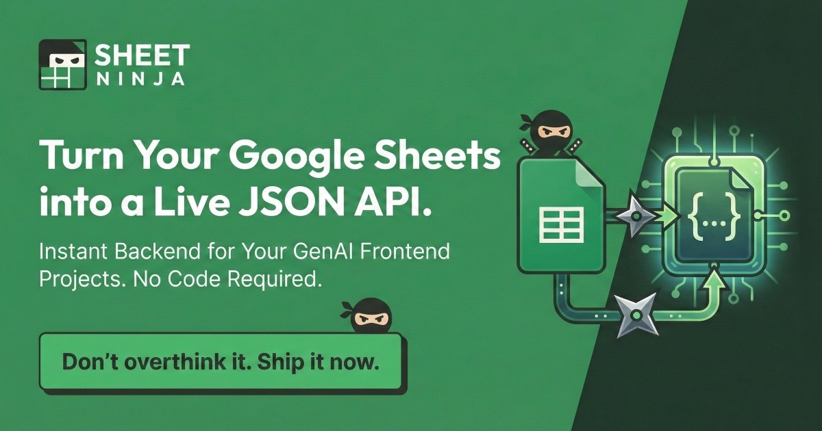Sheet Ninja homepage
