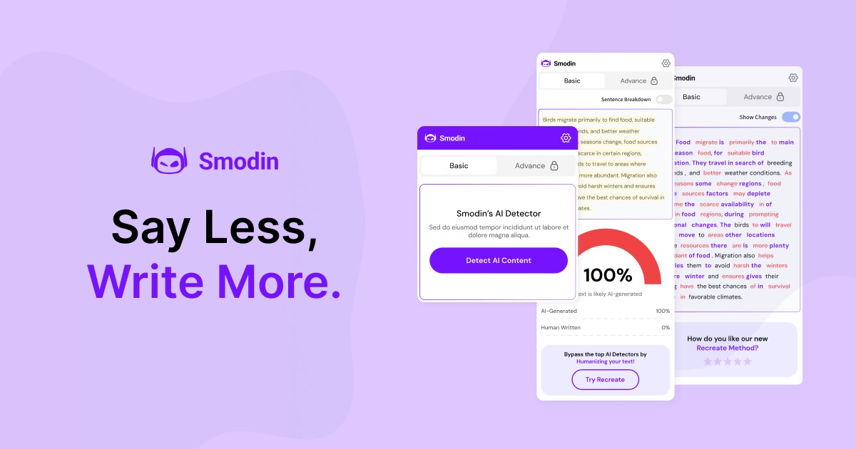 Smodin homepage