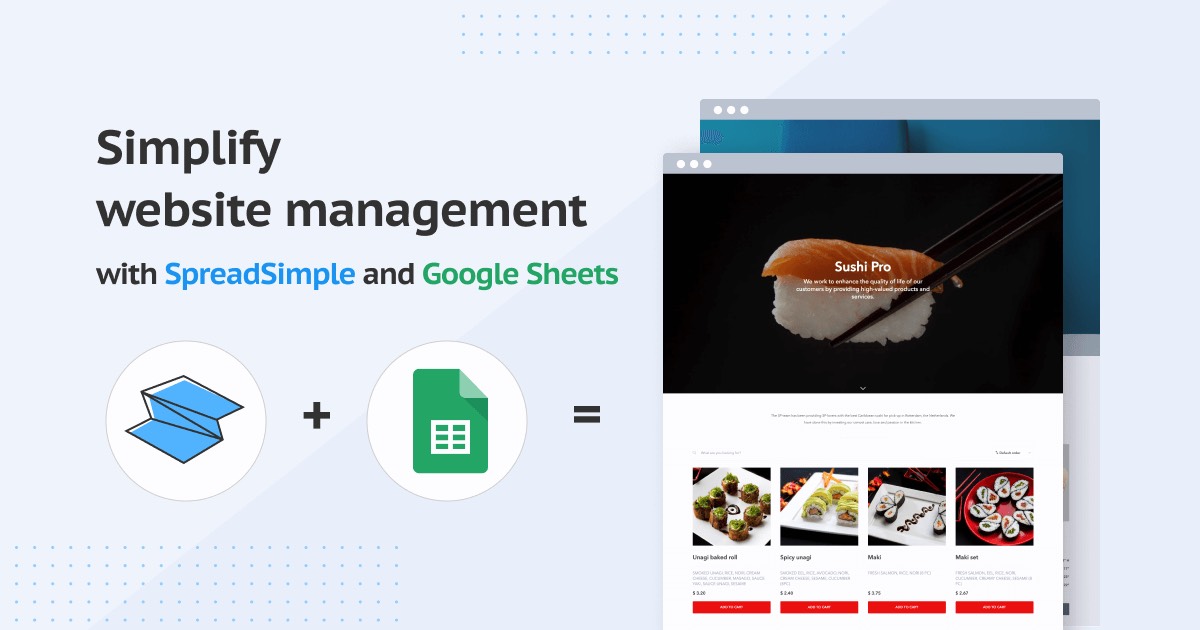 SpreadSimple homepage