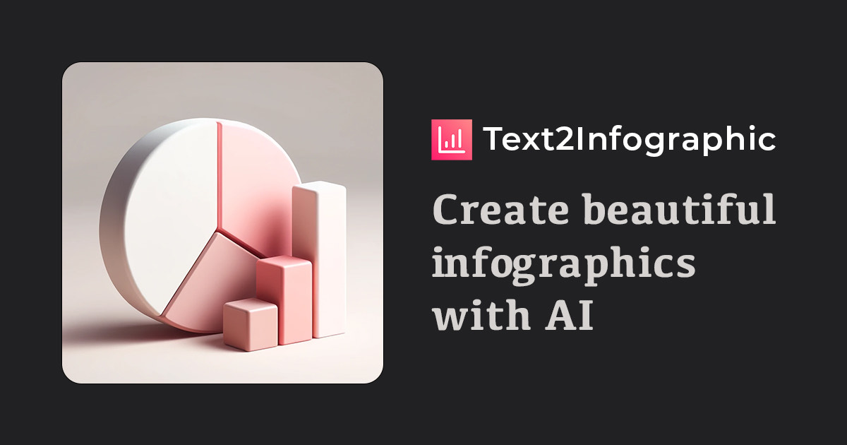 Text2Infographic homepage