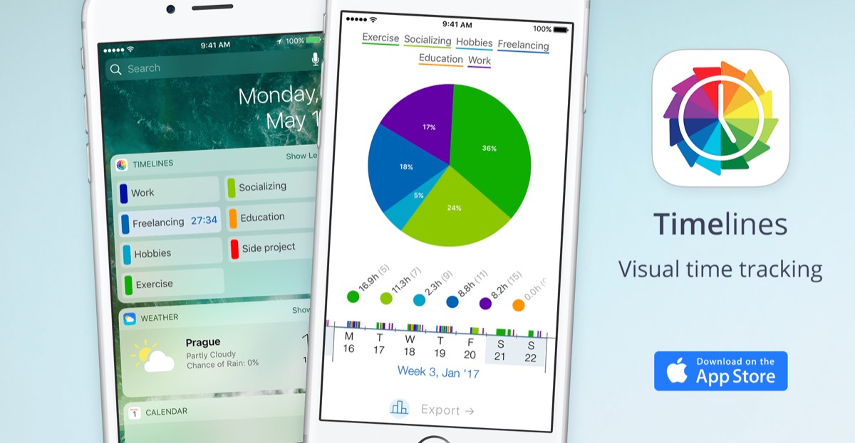 Timelines Time Tracking homepage