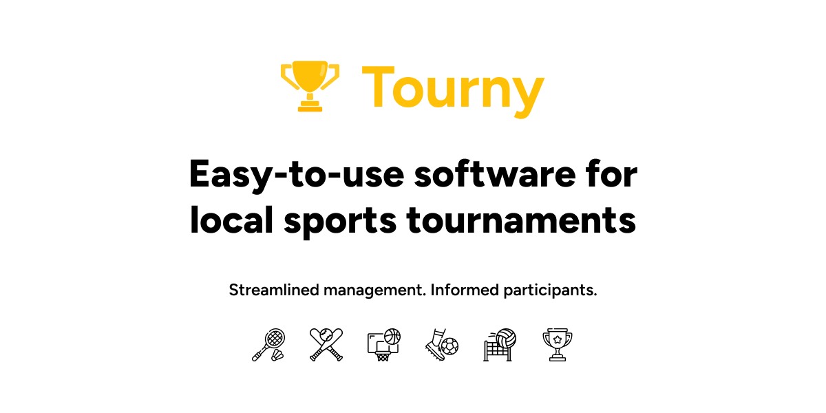 Tourny homepage