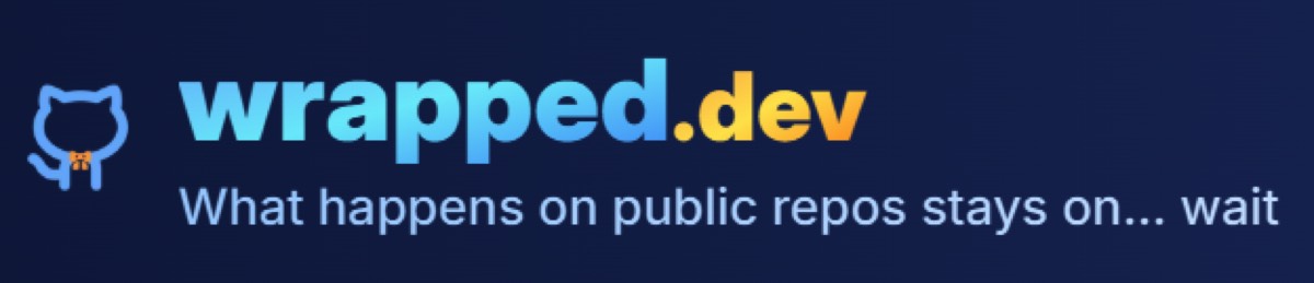wrapped.dev homepage