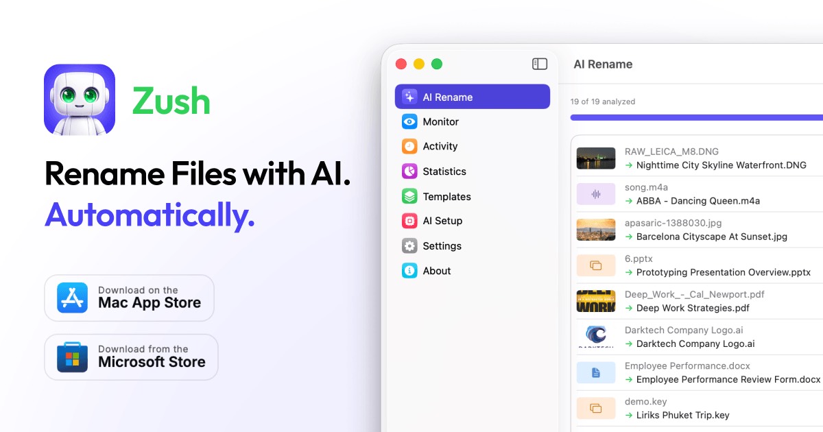 Zush homepage